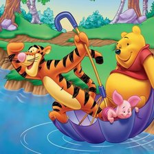 Схема вышивки «Вини пух и тигр»