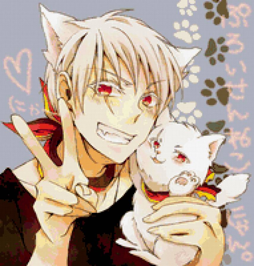 Пруссия-неко - хеталия, пруссия, неко, аниме, кошка, парень - предпросмотр