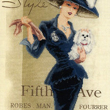 Схема вышивки «Девушка»