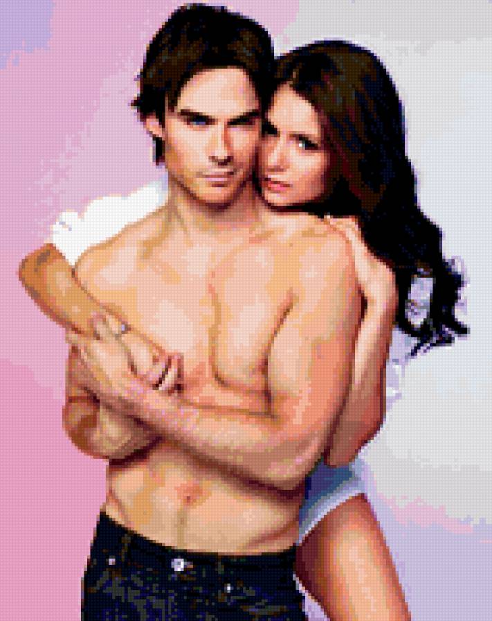 нина и йен - дневники вампира - предпросмотр