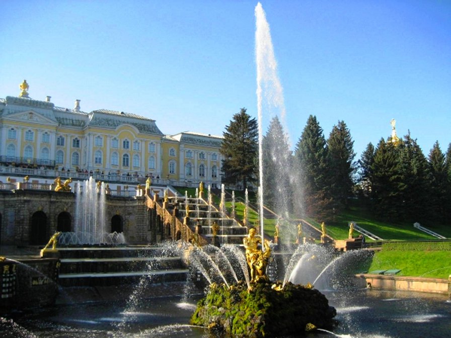 летний дворец - питер, фонтаны, замки мира, замок, дворцы, санкт-петербург - оригинал