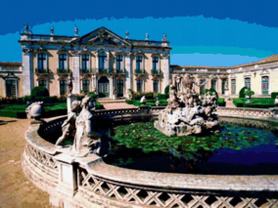 замки мира - фонтаны усадьба, замок, замки мира, дворцы - предпросмотр