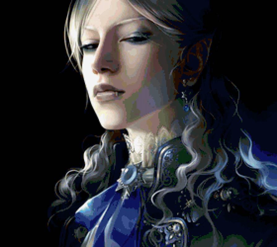 вампир - вампир, воитель, эльф, средневековье, эльфийка, девушка, фэнтази - предпросмотр