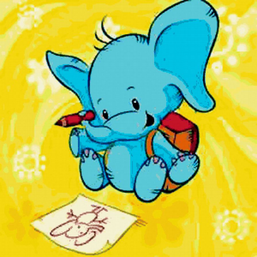 Подушка Детская - слон, детям, подушка, животные - предпросмотр