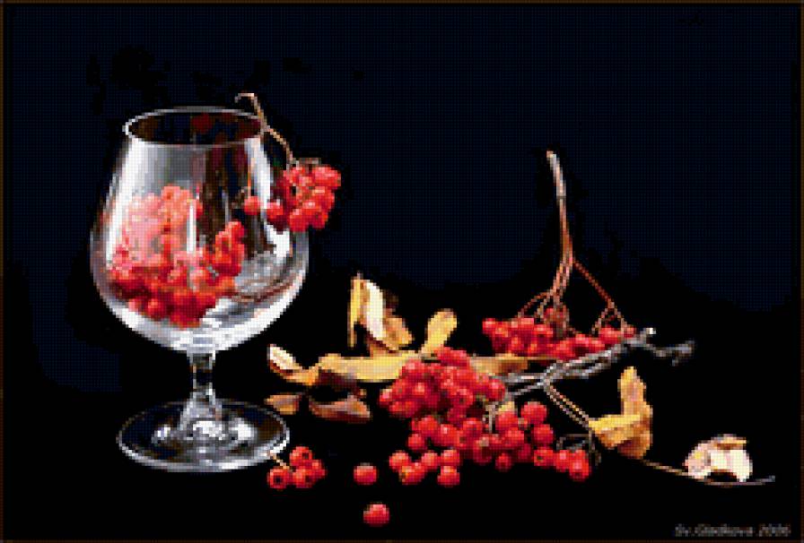 натюрморт - натюрморт, рябина - предпросмотр