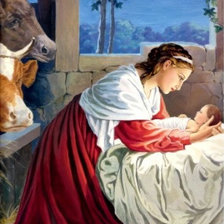 Оригинал схемы вышивки «Рождение Иисуса» (№177315)