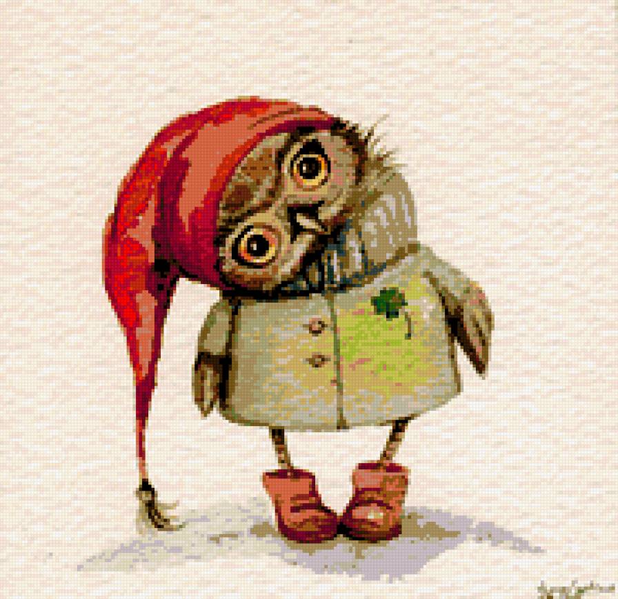 Совы Инги Пальцер - совы, птицы, кратинки - предпросмотр