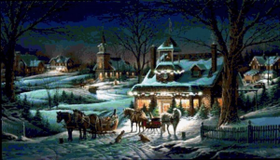 зимняя ночь - ночь зима - предпросмотр