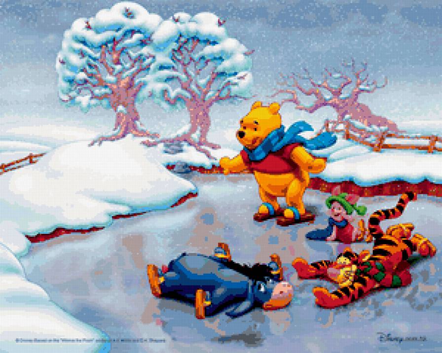 Винни- Пух и его друзья - сказка, винни-пух, иа, персонажи, мультфильм, пятачок - предпросмотр