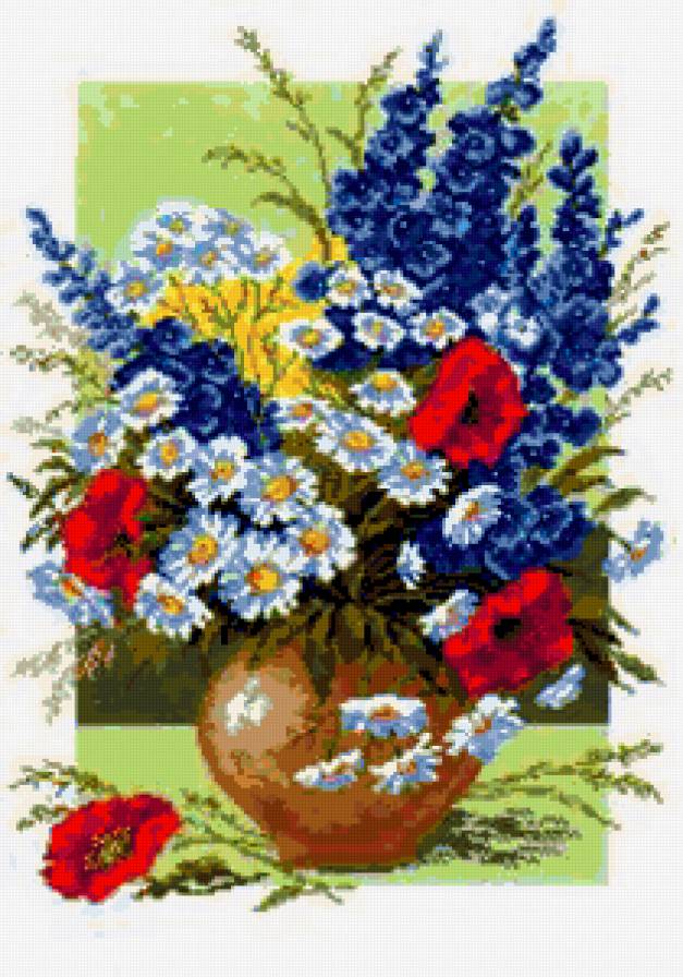 букет цветов - ваза, букет, цветы - предпросмотр