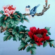 Оригинал схемы вышивки «райские птички» (№177603)