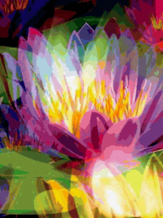 №177709 - цветок, радуга - предпросмотр