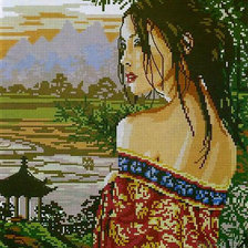 Схема вышивки «красота»