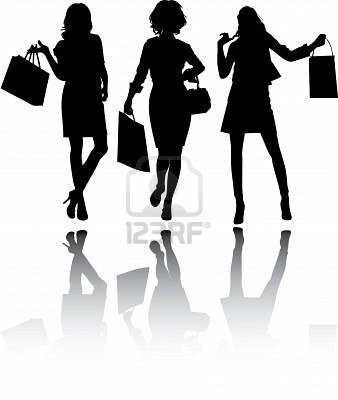 Девушки - девушка, силуэт - оригинал