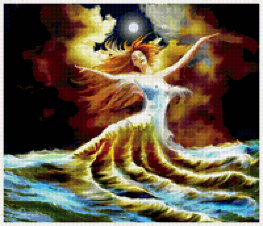 Волна - волна, девушка, море, волшебство - предпросмотр