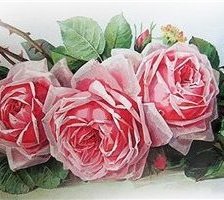 Схема вышивки «Прекрасные розы от Лонгре. Фрагмент 2»