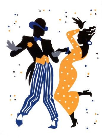 Танец - пара, парень, девушка, монохром, румба - оригинал