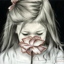 Схема вышивки «девочка»