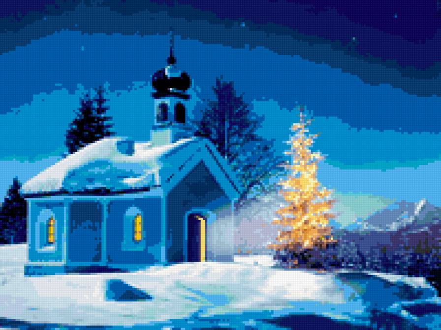 новогодний вечерок - новый год, зима - предпросмотр