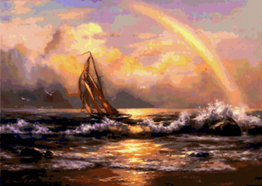 после бури - природа, живопись, картина - предпросмотр