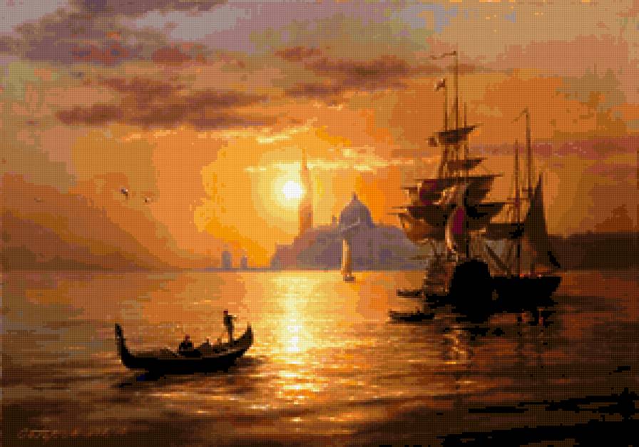 восток - море, картина - предпросмотр