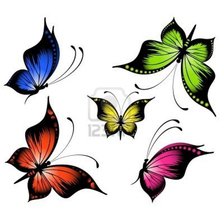 Оригинал схемы вышивки «бабочки асорти1» (№179424)