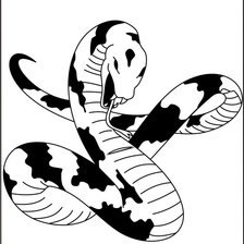 Оригинал схемы вышивки «змея» (№179450)