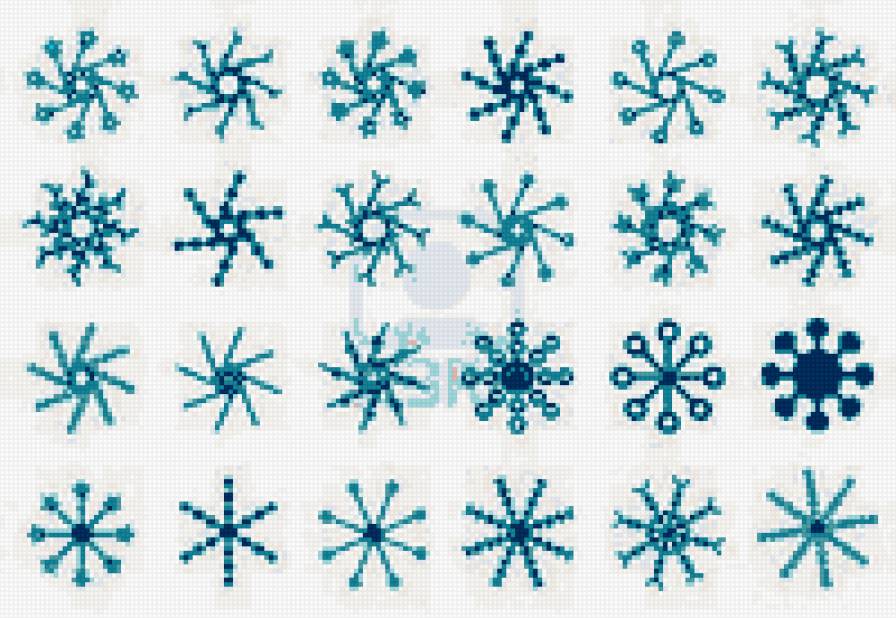 снежинки - предпросмотр