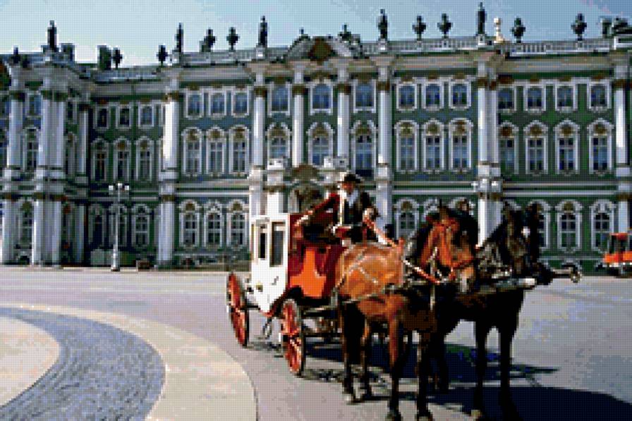 питер - карета, коляска, экипаж, санкт, кареты, лошади, упряжка, питер - предпросмотр