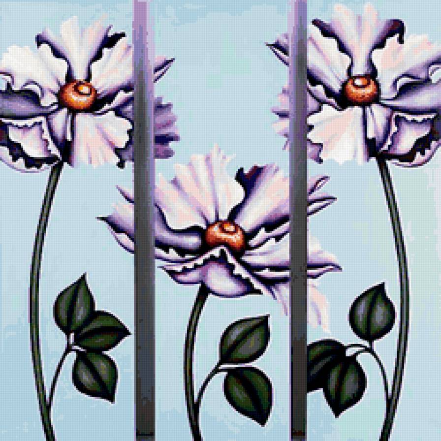 Маки (триптих) - предпросмотр