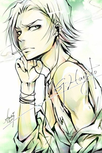 Гокудера - аниме, вонгола, реборн - оригинал