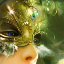 Схема вышивки «зеленая маска»