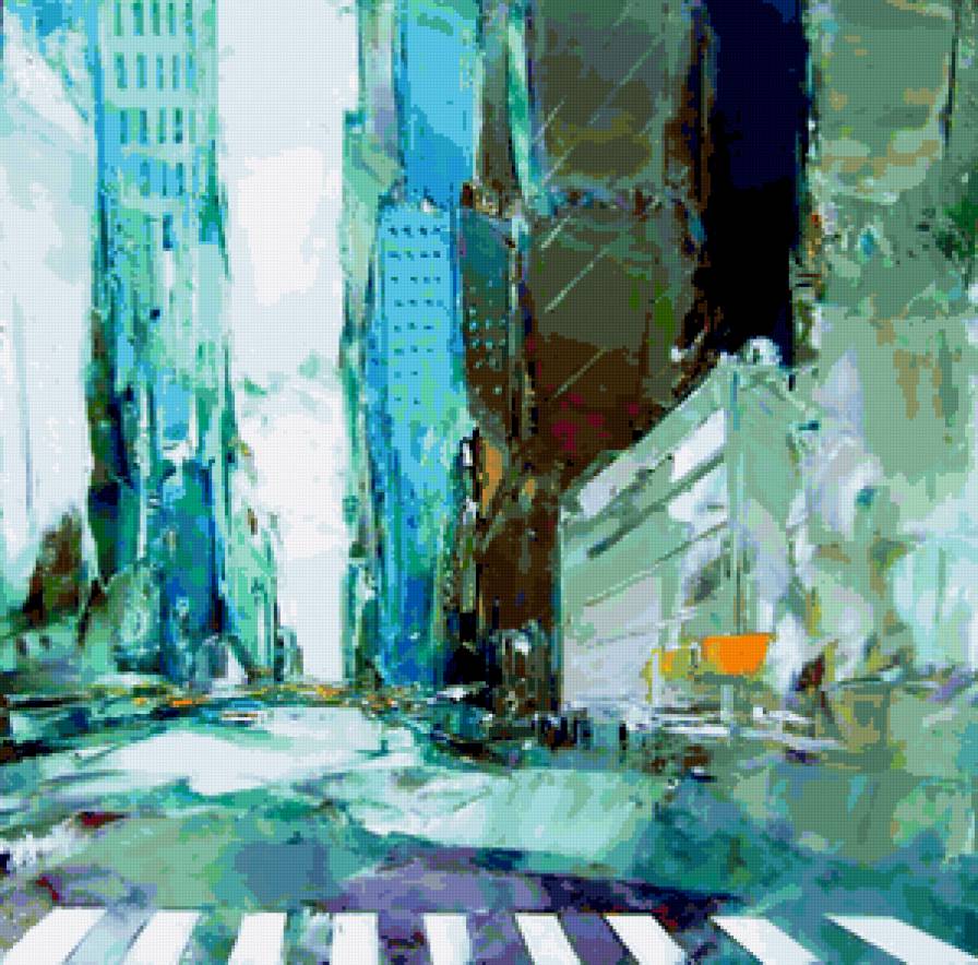 Улицы Нью-Йорка. - пейзаж, нью-йорк, город - предпросмотр