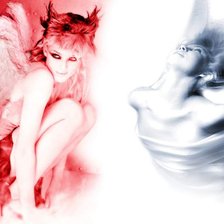 Схема вышивки «противоположности»