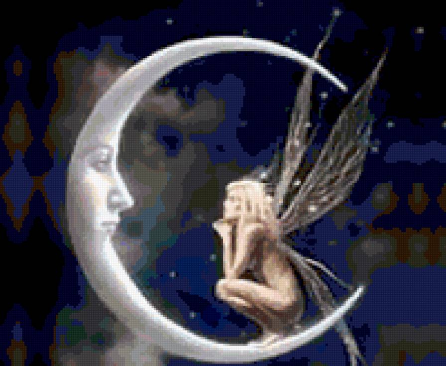 фея и луна - предпросмотр