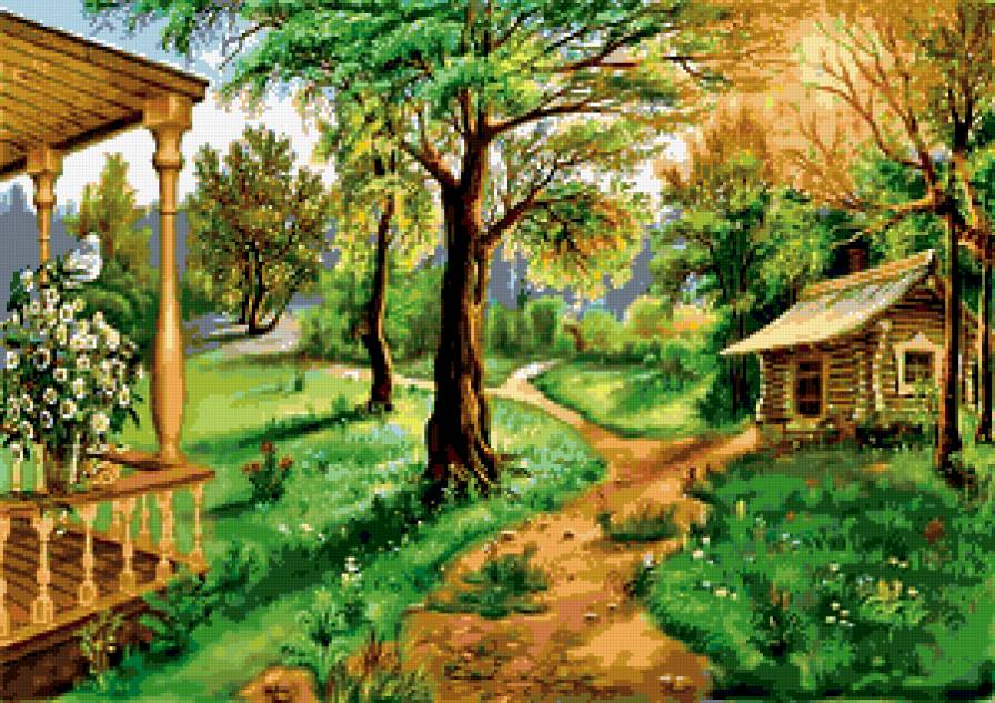 №180236 - цветы, пейзаж - предпросмотр