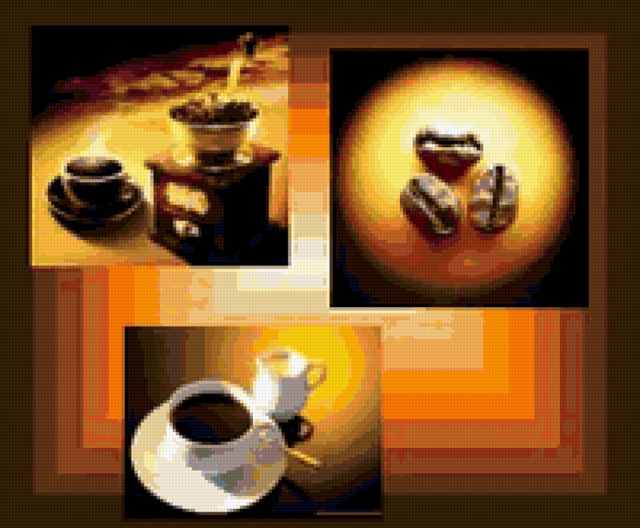 Триптих кофе - кофе, триптих - предпросмотр