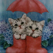 Схема вышивки «В один дождливый день»