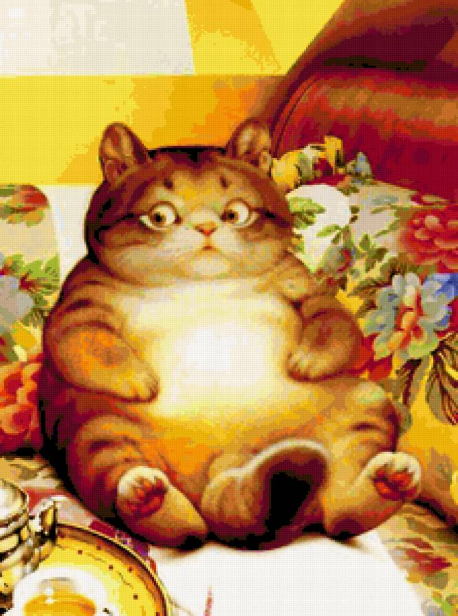 Кот-карапуз - комната, кот - предпросмотр