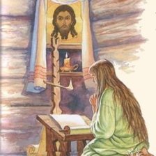 Схема вышивки «молящая девочка»