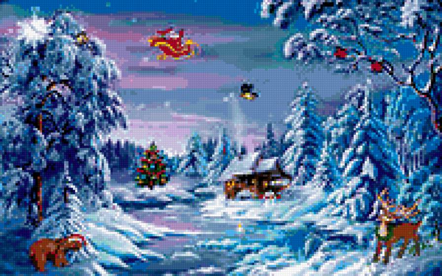 зима - иней, лес, дед мороз, пейзаж, мороз, природа, ели, зима - предпросмотр