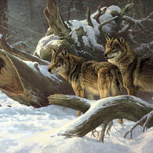 Схема вышивки «В лесу»