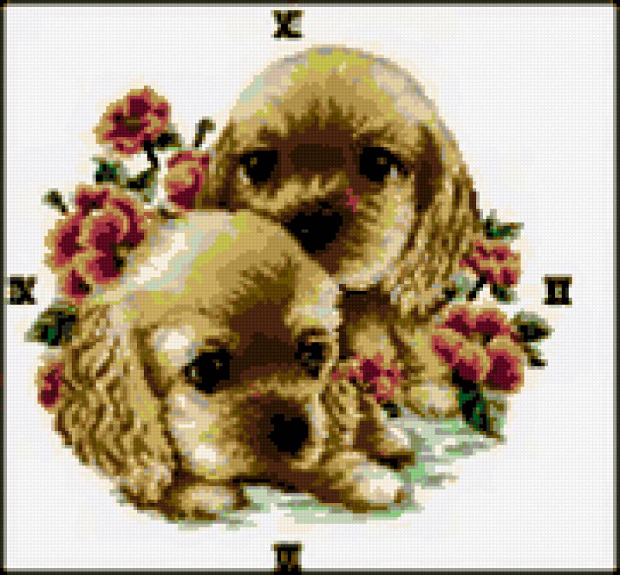 Часы-щенки - часы, собачки, щенки - предпросмотр