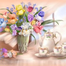 Схема вышивки «завтрак»