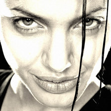 Схема вышивки «Анджелина Джоли»