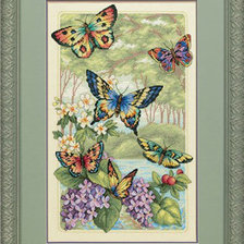 Оригинал схемы вышивки «бабочки» (№181389)