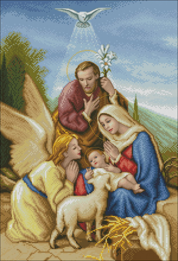 Мария и младенец - иисус, младенец, икона, мария, ангел - оригинал