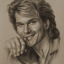 Схема вышивки «Патрик Суэйзи»