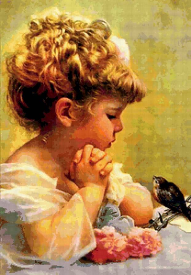 №182220 - детя, ребенок, птицы - предпросмотр