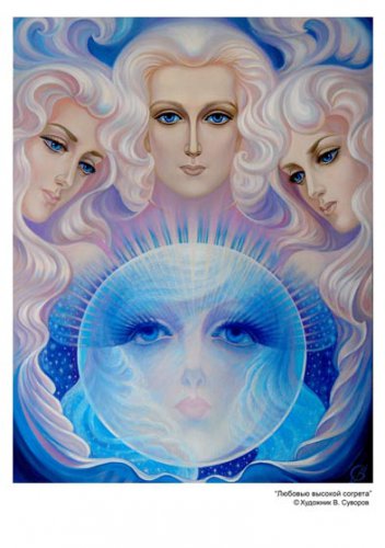 Любовью высокой согрета - живопись - оригинал